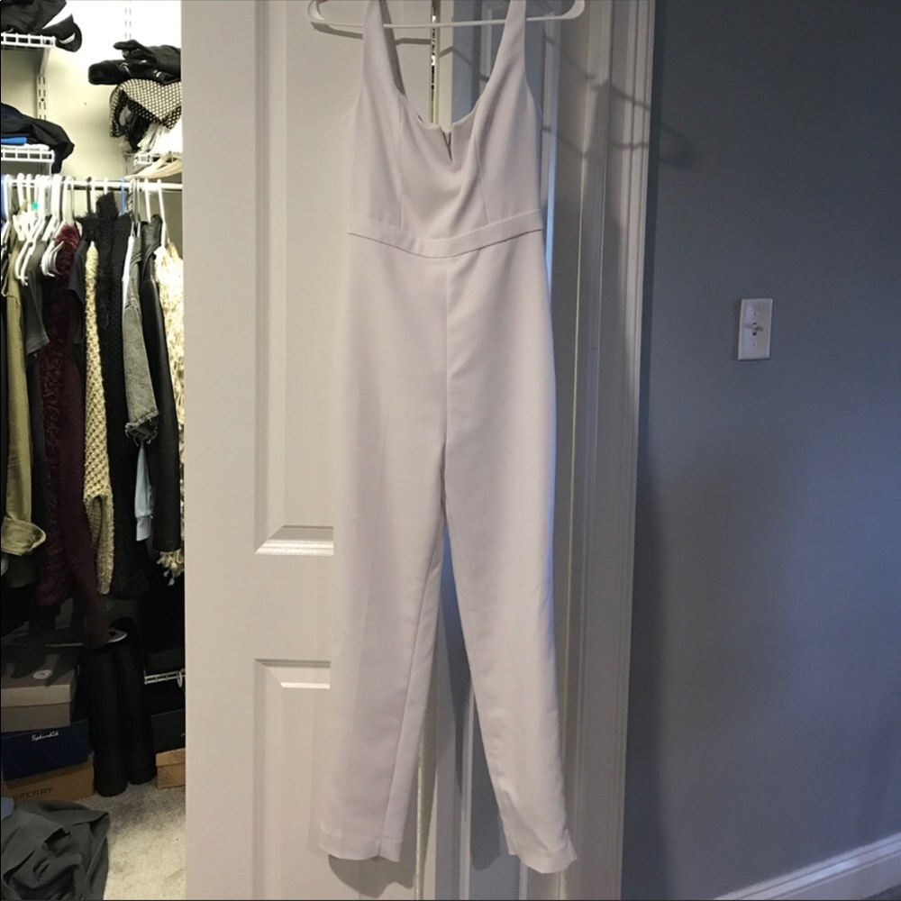 White Bebe jumpsuit